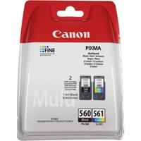 Canon PG-560/Cl-561 inktcartridge 2 stuk(s) Origineel Normaal rendement Zwart, Cyaan, Magenta, Geel - thumbnail
