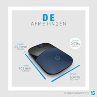 Wireless muis HP Z3700 Blauw Zwart/Blauw - thumbnail
