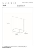 Lucide ATILA - Wandlamp Binnen/Buiten - LED Dimb. - 2x5W 2700K - IP65 - Zwart - thumbnail