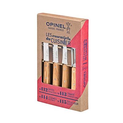 Opinel Keukenmessen olijfhout - 4-delig