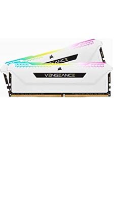 CORSAIR DDR4 PC-geheugen - VENGEANCE RGB PRO SL 32GB (2x16GB) - 3200Mhz - CAS 16 - Wit (CMH32GX4M2E3200C16W) - thumbnail