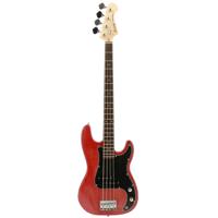 Fazley Outlaw Series Peacemaker Basic Red elektrische basgitaar met gigbag - thumbnail