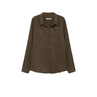 Violeta by Mango blouse kaki