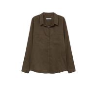 Violeta by Mango blouse kaki - thumbnail