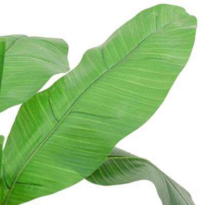 Kunstplant bananenboom 9 bladeren 120 cm groen
