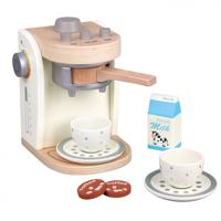 New Classic Toys houten koffiezetapparaat - wit - thumbnail