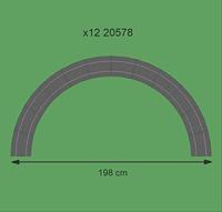 Carrera 20020578 Evolution, DIGITAL 132, DIGITAL 124 Bochten 4/15° - thumbnail
