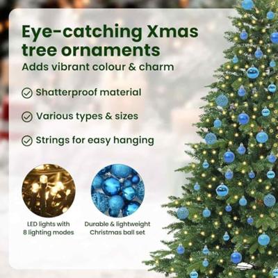 Kunstkerstboom met 300 LED met standaard Groen 180 cm PE en PVC