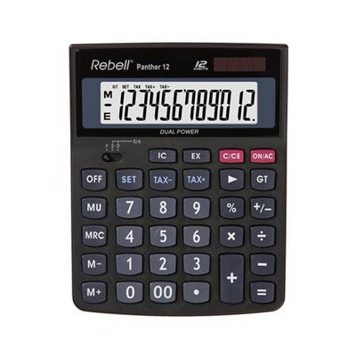 Rebell RE-PANTHER12BX Calculator Panther 12 Zwart Rebell RE-PANTHER12BX Calculator Panther 12 Zwart