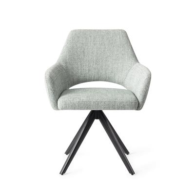 Jesper Home Yanai eetkamerstoel Soft Sage turn black