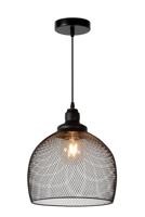 Lucide MESH - Hanglamp - Ø 28 cm - 1xE27 - Zwart - thumbnail