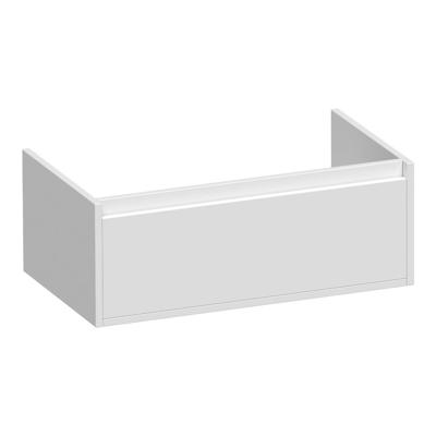 Brauer Hope - Onderkast - 80 cm - met 1 Softclose Lade Greeploos en 1 Sifon Uitsparing - Hoogglans Wit