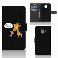 Samsung Galaxy J4 2018 Leuk Hoesje Giraffe - thumbnail
