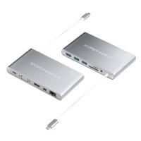 HyperDrive GN30 USB Type C Ultimate Hub, Silver - thumbnail