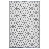 Esschert Design buitenkleed 180x121 cm grijs en wit oc25 - thumbnail