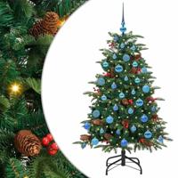 VidaXL Kunstkerstboom groen 150 cm pvc en metaal en plastic - thumbnail