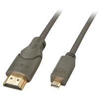 Kabel HDMI naar Micro HDMI LINDY 41353 2 m Zwart - thumbnail