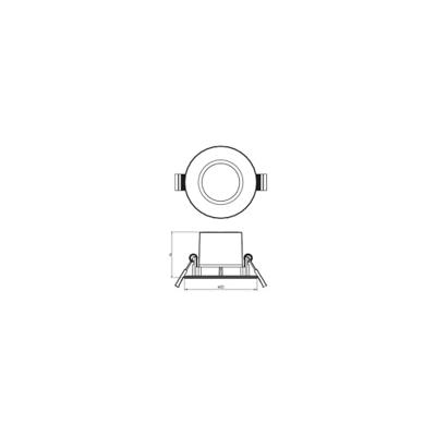 Philips Set van 3 inbouwspotsSparkle wit - 75598000