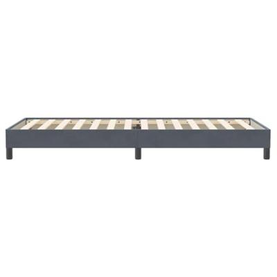 Boxspring zonder matras fluweel donkergrijs 100x220 cm