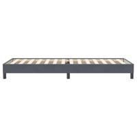 Boxspring zonder matras fluweel donkergrijs 100x220 cm - thumbnail