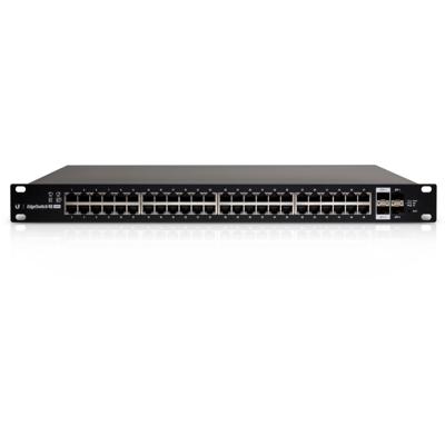 EdgeSwitch 48 Lite - Switch - Beheerd - 48 x 10/100/1000 + 2 x SFP + 2 x SFP+ - rack-uitvoering - zwart EdgeSwitch 48 Lite - Switch - Beheerd - 48 x 10/100/1000 + 2 x SFP + 2 x SFP+ - rack-uitvoering - zwart