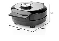 Nedis Wafelijzer | 19 cm | 1000 W | 1 stuks - KAWP100BK KAWP100BK - thumbnail