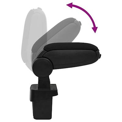 VidaXL Armsteun 15x31,5x(35-51) cm abs zwart - thumbnail