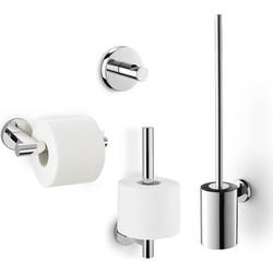 ZACK Scala toilet accessoireset 4-in-1 glans RVS