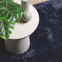 Hoogpolig vloerkleed NAVARRA 200x290 cm polyester marineblauw - thumbnail