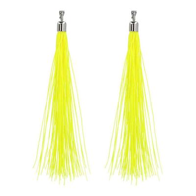Boland Oorbellen festival neon geel, 20cm