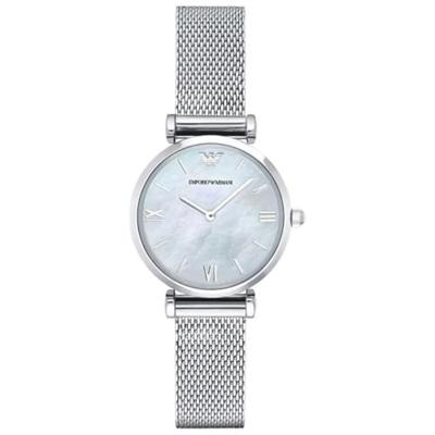 Emporio Armani HerenhorlogeGianni Mother of Pearl Mesh Strap AR1955 Emporio Armani HerenhorlogeGianni Mother of Pearl Mesh Strap AR1955