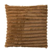 Kussen rib - bruin - 45x45 cm - thumbnail