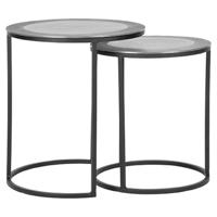 LABEL51 Salontafel 'Pair' Set van 2 stuks, kleur Grijs - thumbnail