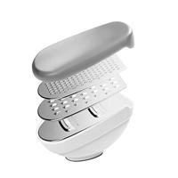 Metaltex Kitchen Helpers 3in1 Rasp met Opvangbakje Wit/Grijs - thumbnail