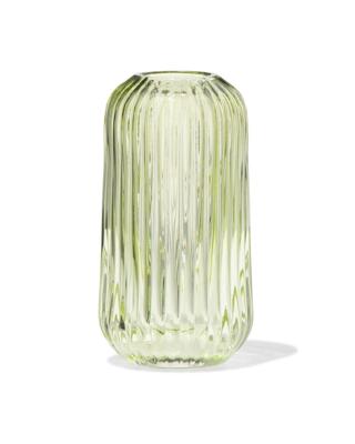 HEMA Vaas voor geurstokjes ⌀5.5x11cm glas ribbel lichtgroen (lichtgroen)