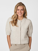 Neo Noir Trudy Knit Cardigan | Beige Melange - thumbnail