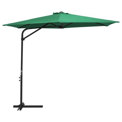 VidaXL Parasol met stalen paal 300 cm groen