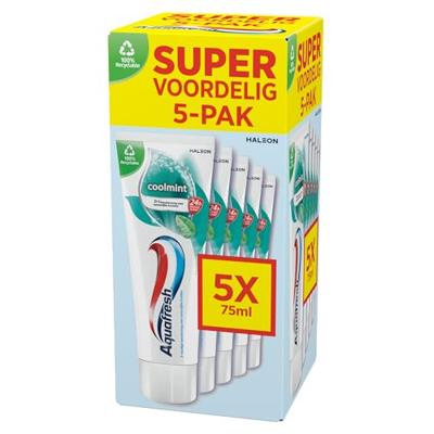 Aquafresh Coolmint Tandpasta 5-Pack Aquafresh Coolmint Tandpasta 5-Pack