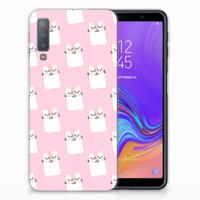Samsung Galaxy A7 (2018) TPU Hoesje Sleeping Cats - thumbnail