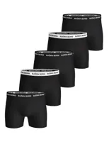 Onderbroek herenen - 5-pack heren boxershorts - Zwart solid - Katoenen heren onderbroek - S - Onderbroek heren - Ondergoed heren - thumbnail