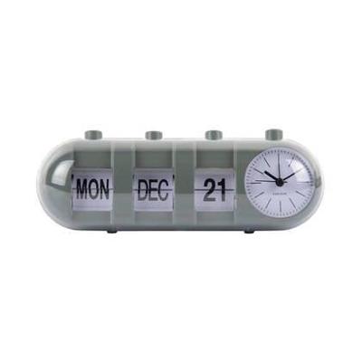 Karlsson Alarm Klok Retro Tube Kalender Flip Jungle Green