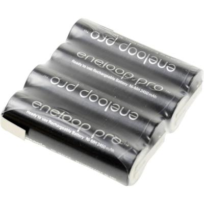 Panasonic eneloop Pro F1x4 Accupack Aantal cellen: 4 Batterijgrootte: AA (penlite) Z-soldeerlip NiMH 4.8 V 2450 mAh Panasonic eneloop Pro F1x4 Accupack Aantal cellen: 4 Batterijgrootte: AA (penlite) Z-soldeerlip NiMH 4.8 V 2450 mAh