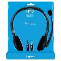 Logitech H110 On Ear headset Kabel Stereo Grijs Ruisonderdrukking (microfoon) Computer
