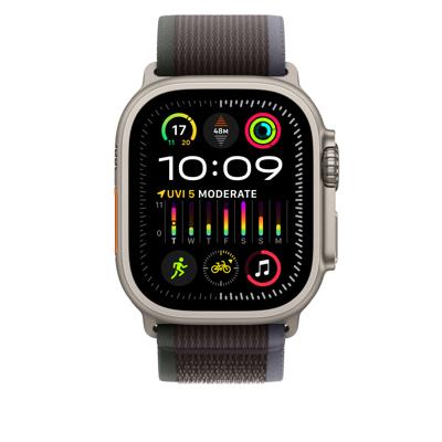 Apple Watch Band - Trail Loop - 49 mm - Blauw/zwart - S/M