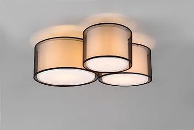 Trio Slaapkamer plafondlampBurton 3-lichts - 611490332