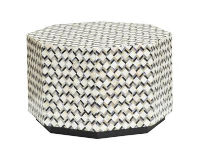 Tower Living Bijzettafel 'Brendola' Bone inlay, 60 x 60cm