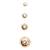 Creativ Company Waskralen, d 5 mm, gatgrootte 0,7 mm, goud, 100 stuk/ 1 doos - thumbnail