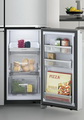 Whirlpool WQ9I MO1L amerikaanse koelkast Vrijstaand Roestvrijstaal 554 l A+ Whirlpool WQ9I MO1L amerikaanse koelkast Vrijstaand Roestvrijstaal 554 l A+