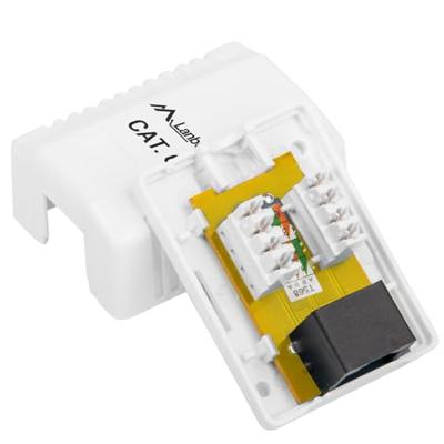 LANBERG OPBOUW CAT.6 1XRJ45 CONTACTDOOS WIT