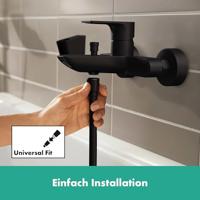 Hansgrohe Badmengkraan Opbouw Rebris E Eengreeps Mat Zwart - thumbnail